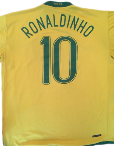 Ronaldinho Jersey Brazil 2006 Home - Brazil Jersey (500x500), Png Download