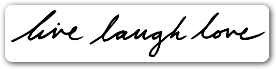Live Laugh Love - Calligraphy (600x173), Png Download