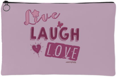 Live Laugh Love Accessory Pouch - Wallet (480x480), Png Download