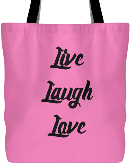 Live Laugh Love Totebag - Tote Bag (600x600), Png Download