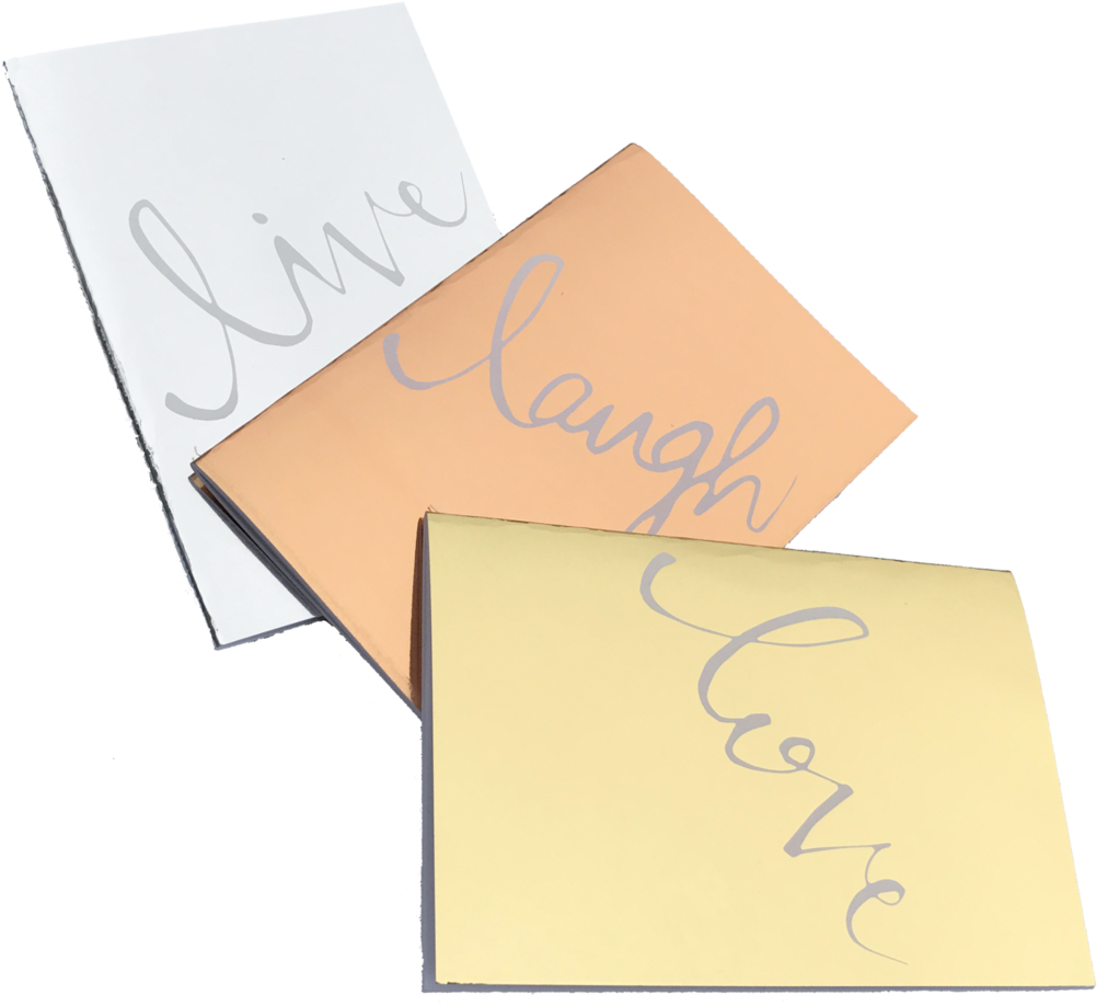Set Of - Lunarbay Notebook Live Laugh Love (1024x1024), Png Download