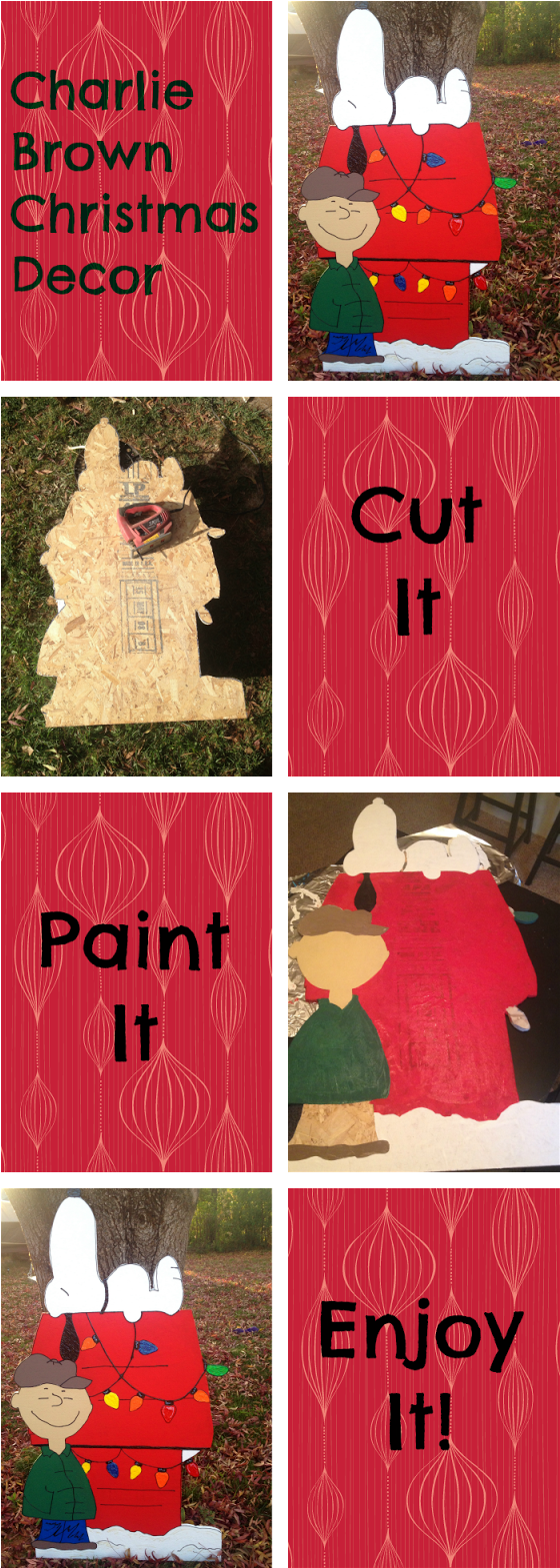 Peanuts Charlie Brown Christmas Decorations - Diy Charlie Brown Christmas Decorations (591x1600), Png Download