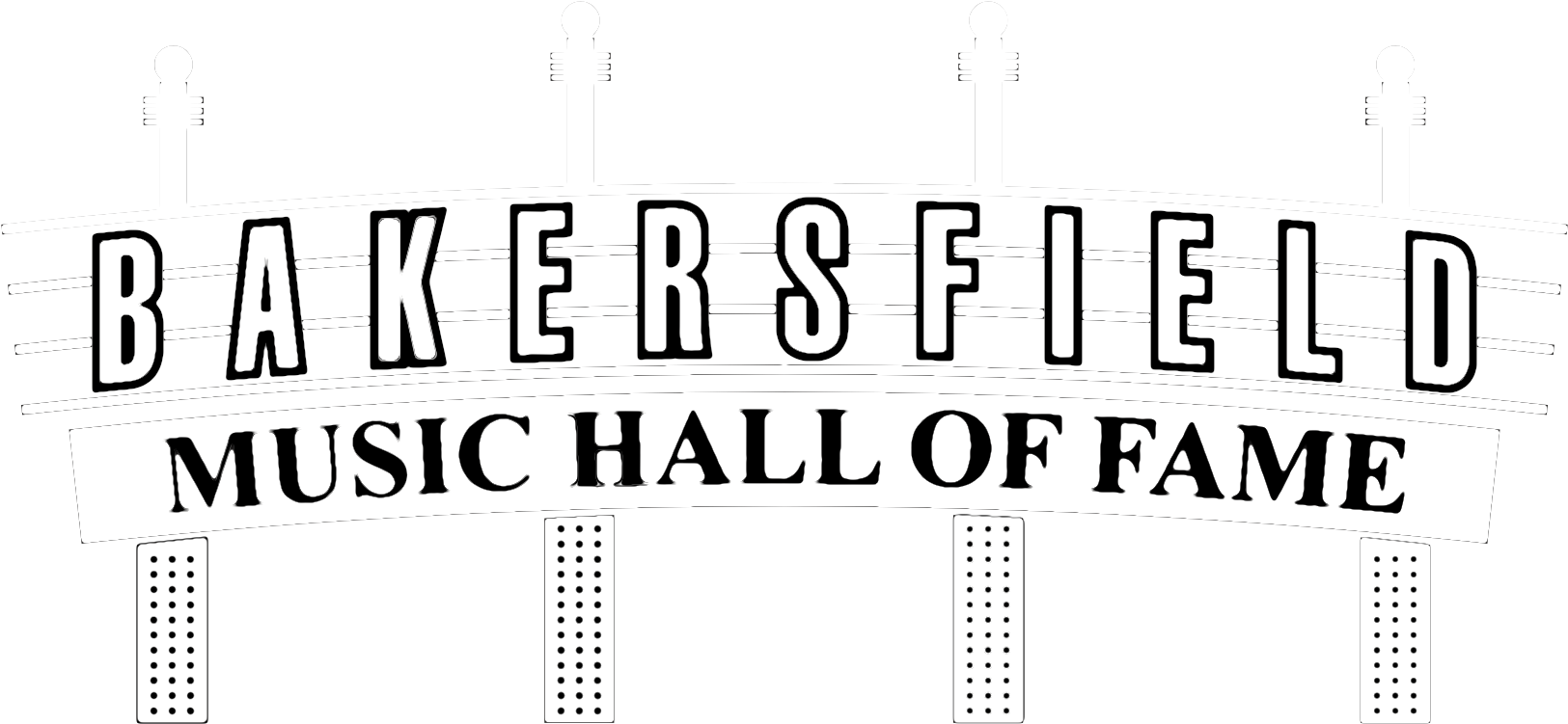 Bakersfield Music Hall Of Fame » Jim Martinez's- A - Bakersfield Music Hall Of Fame Logo (1676x820), Png Download