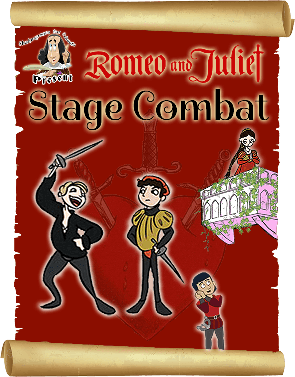 Shakespeare For Schools Romeo And Juliet Stage Combat - Poster (600x783), Png Download