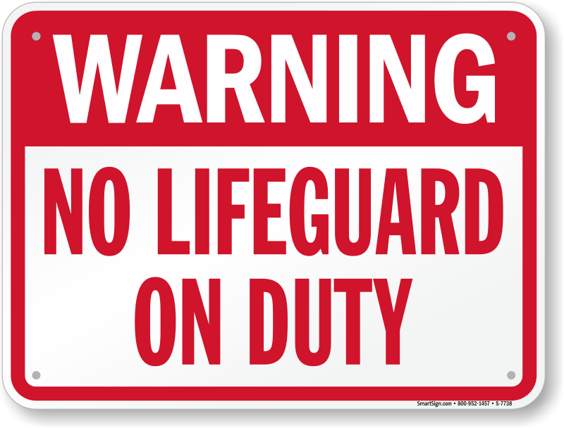 Zoom, Price, Buy - No Lifeguard On Duty (800x608), Png Download