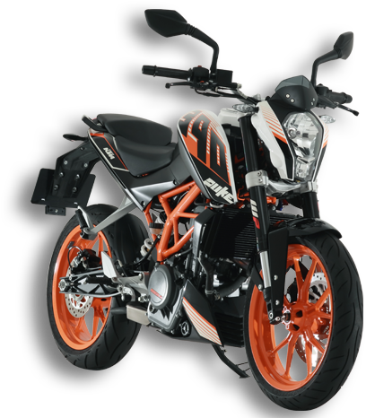 Ktm 390／200／125duke - Ktm バイク (531x470), Png Download