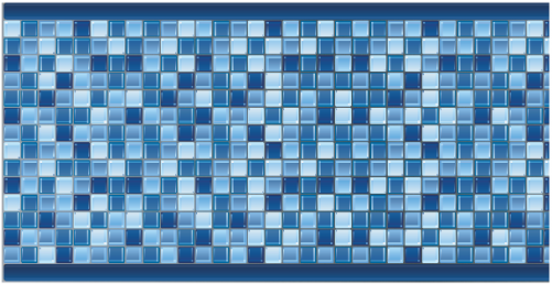 10 Feet Do It Yourself Designer 9in Crystal Blue Pattern - Pattern (500x500), Png Download