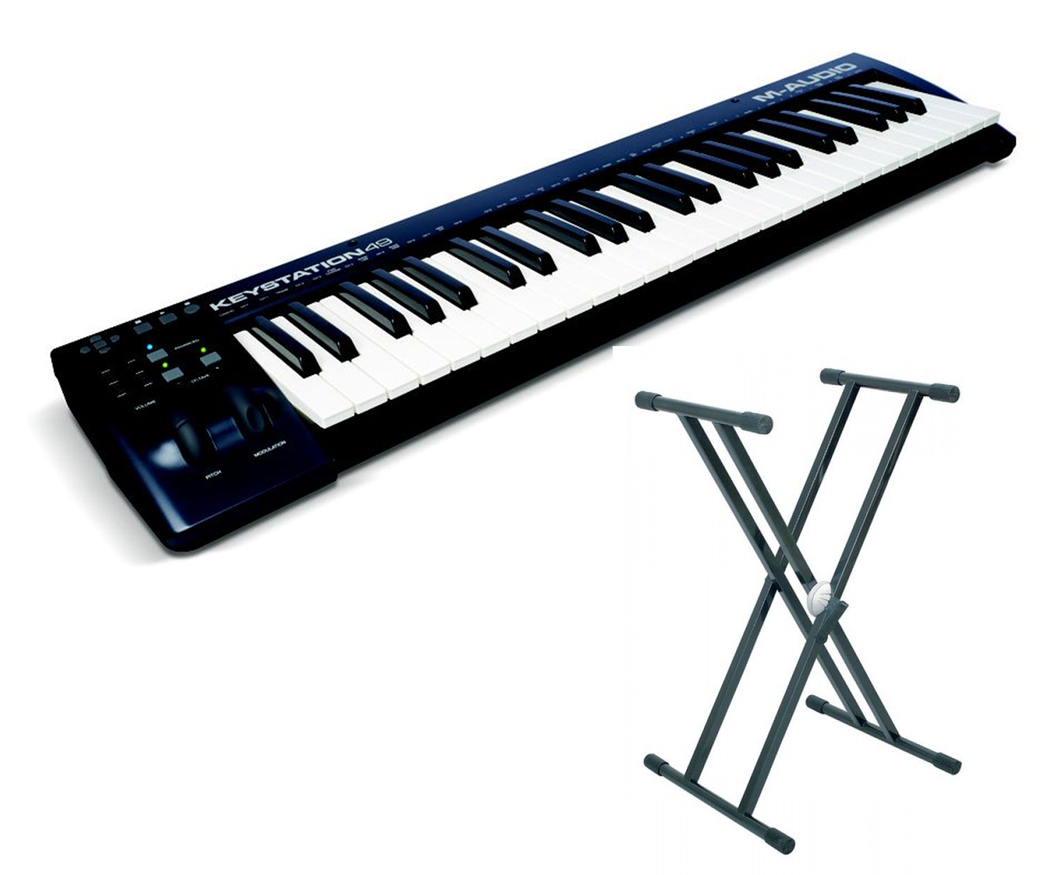 Buy Audio Keystation Usb Midi Keyboard Bundle Incl - Proel Spl250 Professional Single Tier Keyboard Stand (1466x1231), Png Download