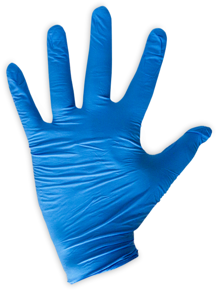 Blue Lifeguard Nitrile Food Gloves - Waving Hand Gif Transparent (1000x1000), Png Download