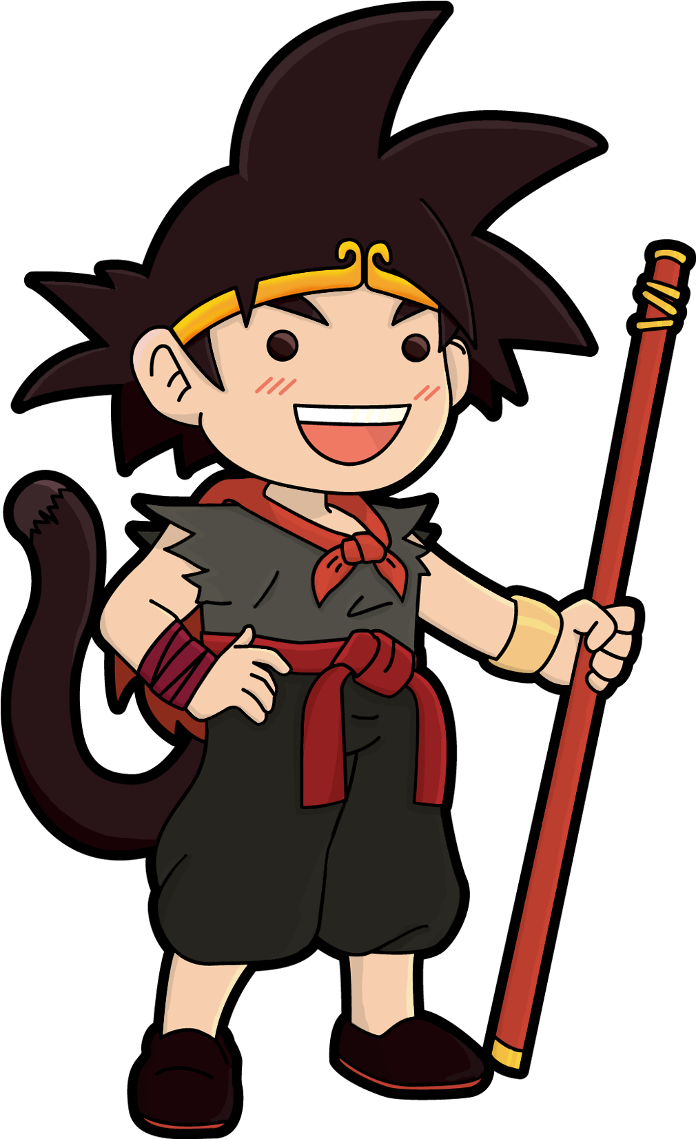 Sun Wukong Goku (1104x1694), Png Download