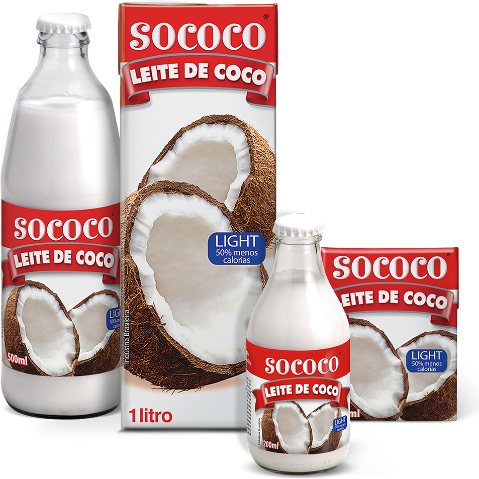 Familia Leite De Coco Light - Sococo Leche De Coco (1000x1000), Png Download