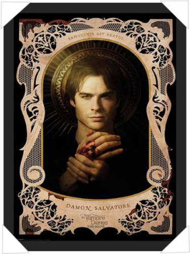 #25 - Vampire Diaries Posters Damon (500x500), Png Download