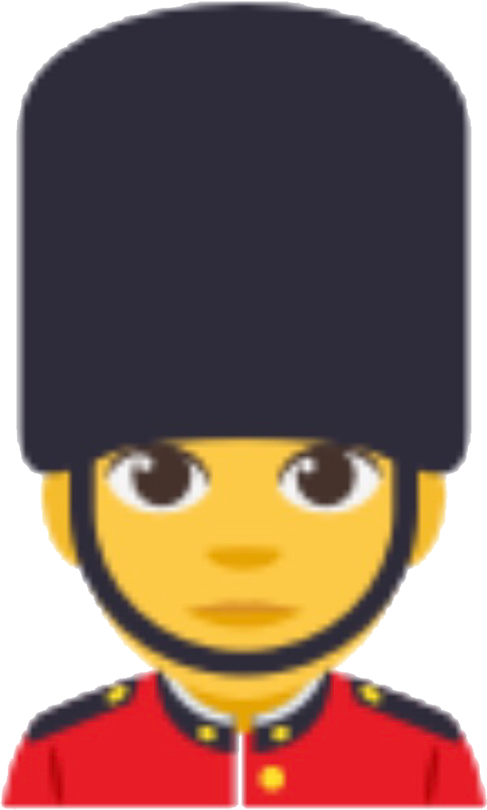 Report Abuse - Guard Emoji (1024x1314), Png Download