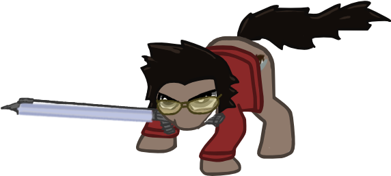 Glasses, No More Heroes, Ponified, Safe, Travis Touchdown - No More Heroes (594x304), Png Download
