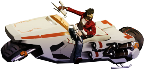 Image - No More Heroes Motorcycle (500x281), Png Download