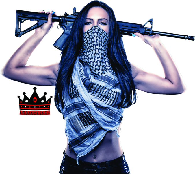 Share This Image - Girl Gangsta (675x600), Png Download