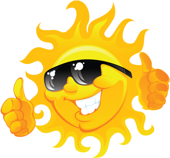 Summer Programs Information - Sun With Sunglasses Logo (420x350), Png Download