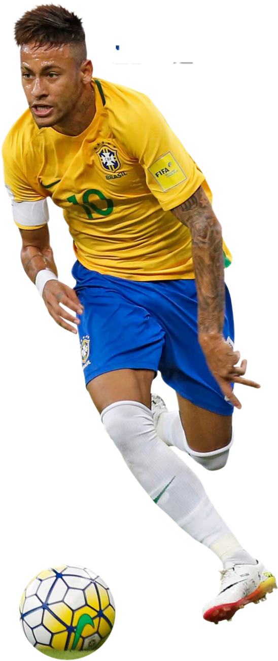 Neymar%2b-%2bbrazil%2bv1 - Neymar Brazil 2016 Png (577x1383), Png Download