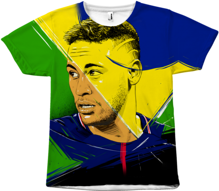 Neymar T Shirt, Brazil Paris Saint German Football - Neymar (480x480), Png Download
