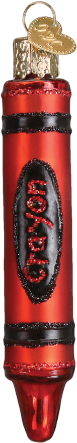 Crayon Glass Ornament By Old World Christmas (950x950), Png Download