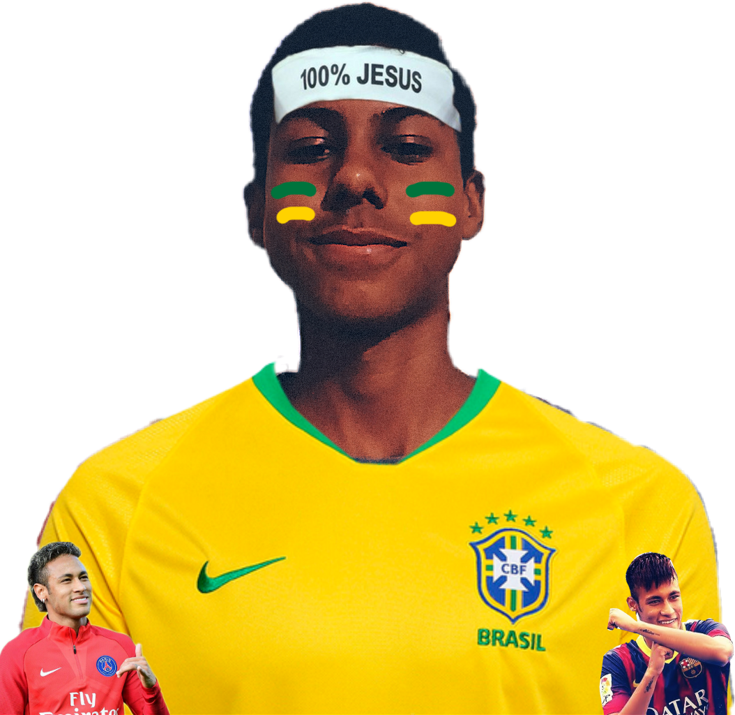 Meninoney Neymar Worldcup Ousadia Alegria Brazil - Ousadia & Alegria (1054x1024), Png Download