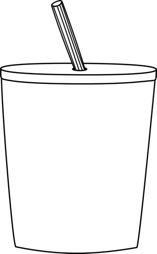 Clipart Glasses Glass Cup - Png Cup With Straw Clip Art (309x500), Png Download