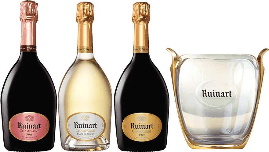 Ruinart Non Vintage Triple Pack With Ice Bucket Png - Ruinart Rose Nv Gift Boxed (900x900), Png Download