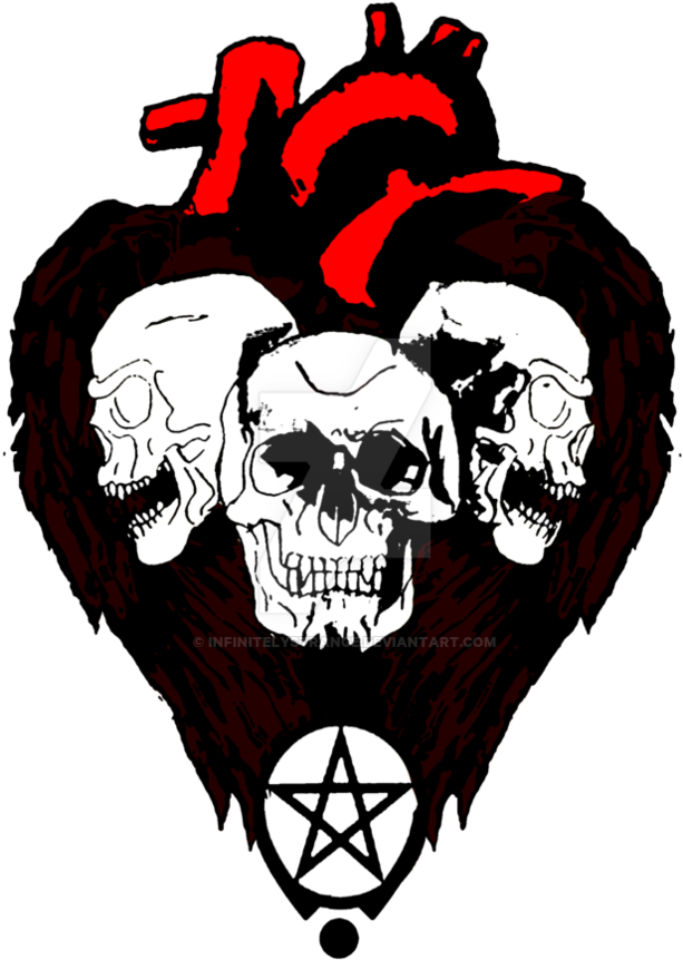 Gothic Heart Png (894x894), Png Download