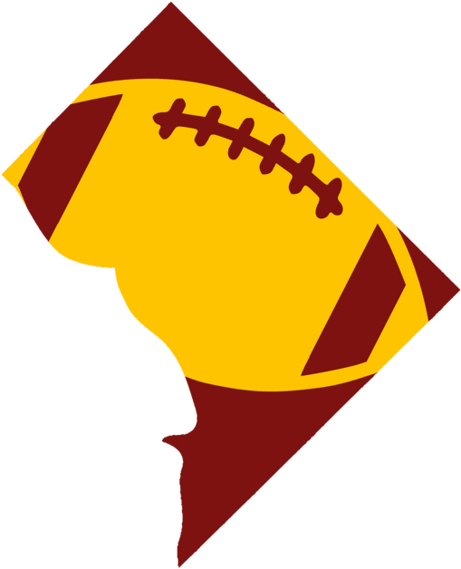 Washington Dc Football Design - American Football (580x641), Png Download