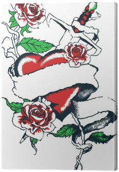 Heart And Rose Tattoo Designs (400x400), Png Download