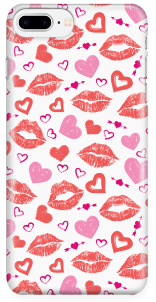 Lips And Hearts Case - Lip (600x600), Png Download