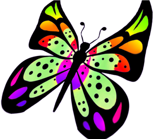 Flying Butterfly Clip Art (640x480), Png Download