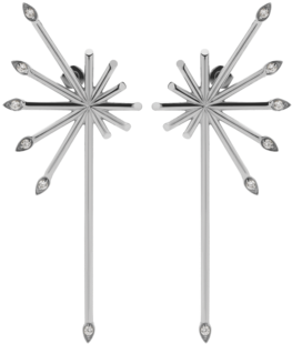 Petal Burst Earrings Stone Set - Table (500x500), Png Download