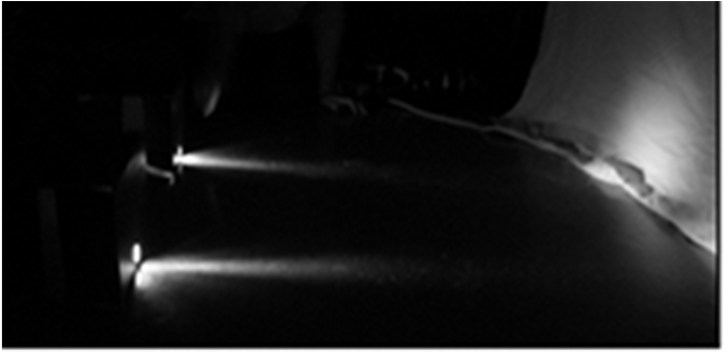 The Lightboxes Projecting Beams Of Light On The Floor - Darkness (903x351), Png Download