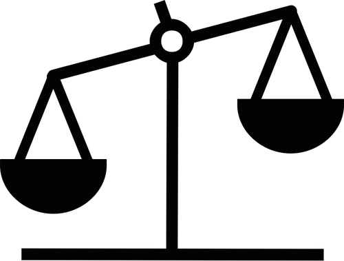 Free Judge Gavel Public Domain Vectors - Scales Clipart (500x379), Png Download