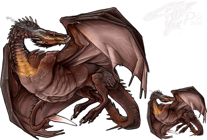 Overlay Smaug - Dragon (695x495), Png Download