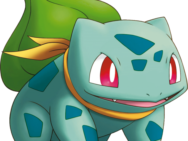 Pokeball Clipart Clear Background - Pokemon Bulbasaur (640x480), Png Download