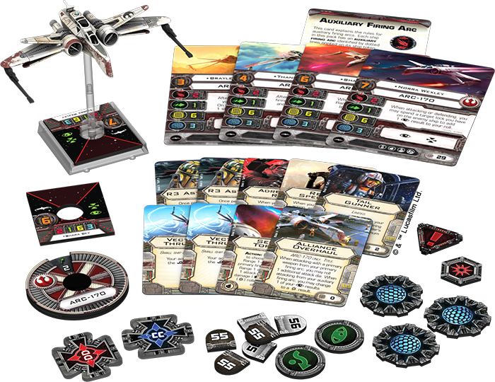 Swx53 Layout - X Wing Arc 170 (700x540), Png Download