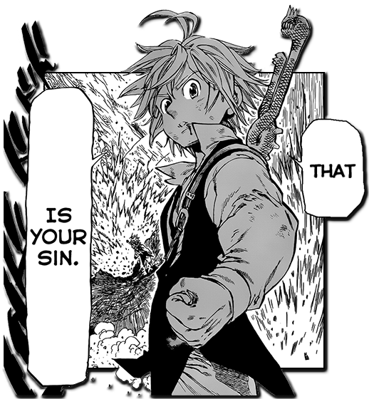 No Caption Provided - Seven Deadly Sins Meliodas Manga (518x560), Png Download