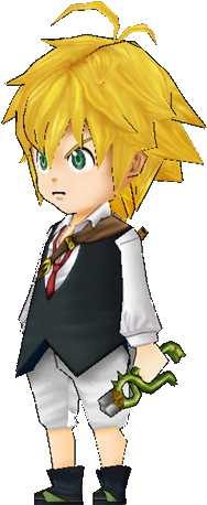 Pocket Knight Meliodas 3d Model - The Seven Deadly Sins (323x494), Png Download