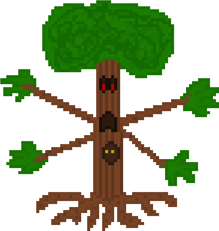 Yggdrasil - Pixel Art (750x790), Png Download