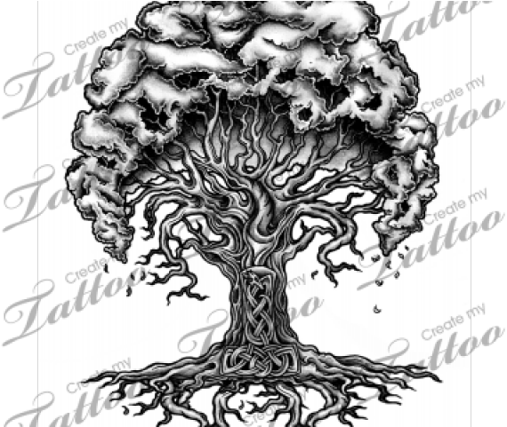 Celtic Clipart Yggdrasil - Yggdrasil (640x480), Png Download