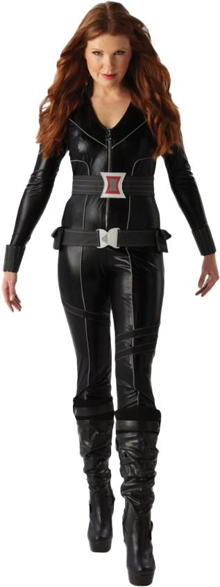 Sentinel Black Widow Ladies Marvel Avengers Adult Superhero - Avengers Black Widow Costume (400x904), Png Download