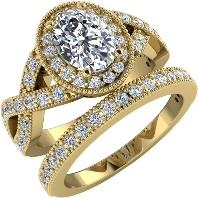 Wb 603 Yg - Wedding Ring (1000x1000), Png Download