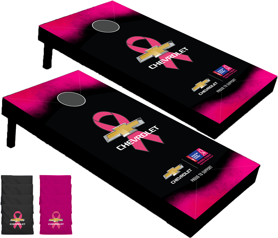 Breast Cancer Awareness Cornhole Board - Breast Cancer (929x800), Png Download
