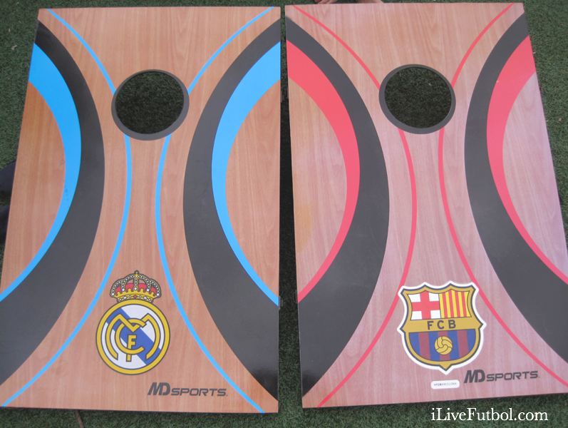 Otherwise Known As Bean Bag Toss, Cornhole Is A Fun - Real Madrid Corn Hole (797x600), Png Download
