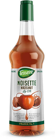 Png - Teisseire Hazelnut Coffee Syrup 1 Litre (346x535), Png Download