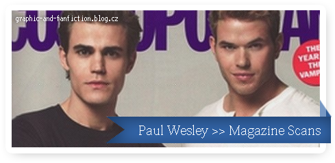 Paul Wesley >> Magazine Scans >> Cosmopolitan - Paul Wesley Girlfriend (500x250), Png Download