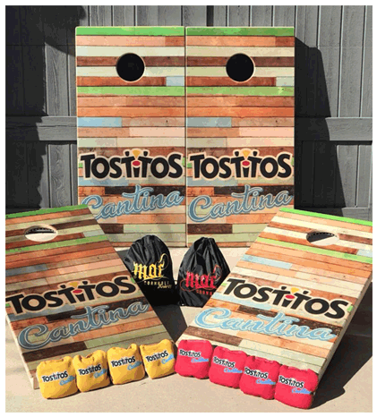 Cornhole Board Care - Tostitos (846x792), Png Download