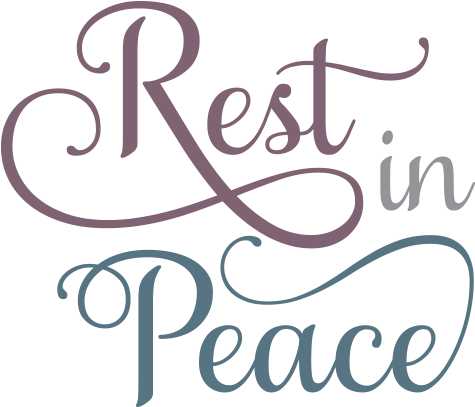 Jamie,dane,ashley ,jaak ,gail ,terry An Jenny I Am - Rest In Peace Calligraphy (527x559), Png Download